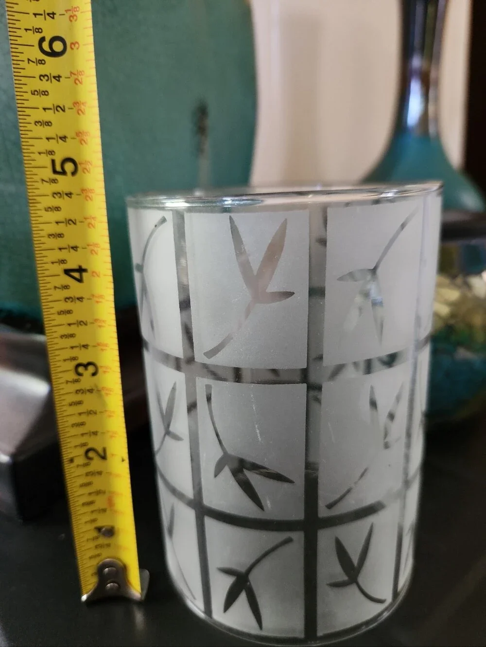 Partylite Bamboo Sconce Candle Holder Replacement Globe Glass Only